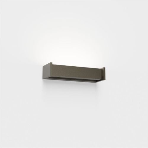 Lampefeber Slat One Outdoor Wand-/Deckenleuchte B: 22 cm – Kühles Braun