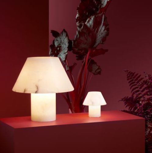 Parachilna Petra M Pe Tischleuchte Ø: 16 cm - Alabaster