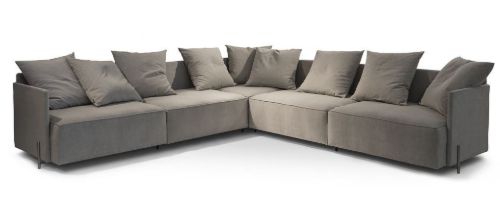 Bent Hansen Pado 1 4 pers. Hjørnesofa L: 277 cm - Eros 16 Sand / Sort Stel