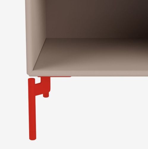 Montana MB126 Ben til reolmodul 4 stk. H: 12,6 cm - 145 Rosehip