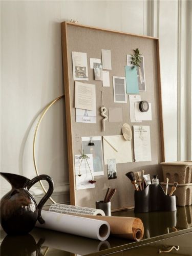 Ferm Living Scenery Pinnwand groß 100 x 75 cm – Eiche natur