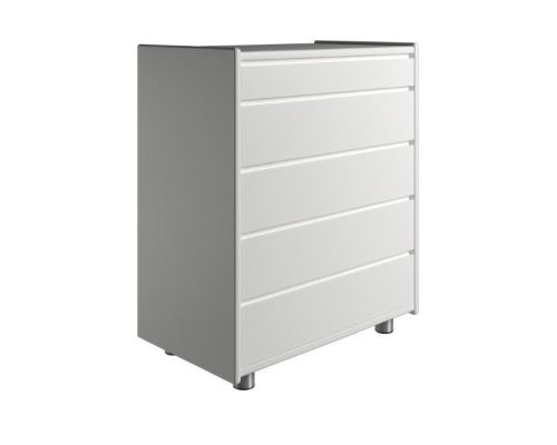 Kaagaard 558047 Kommode med Metalben 80x47x85 cm - Hvidmalet
