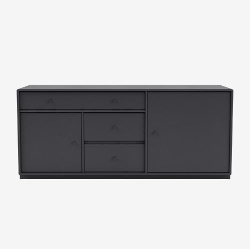 Montana Mega 200802 Beistelltisch mit Sockel 3 cm 115,2x38 cm - 04 Anthrazit