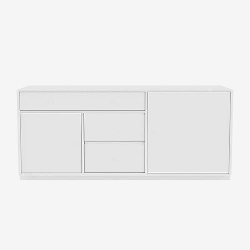 Montana Mega 200802 Beistelltisch mit Sockel 3 cm 115,2x38 cm - 101 NewWhite