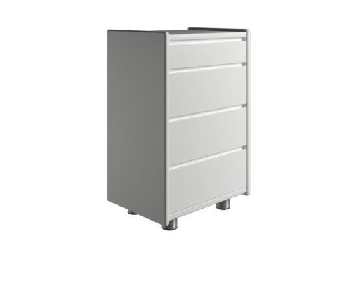 Kaagaard 445037 Kommode med Metalben 50x68x37cm - Hvidmalet