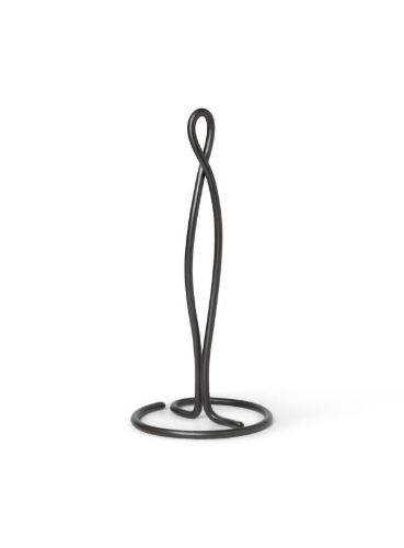 Ferm Living Curvature Paper Towel Holder H: 30,5 cm - Black Brass