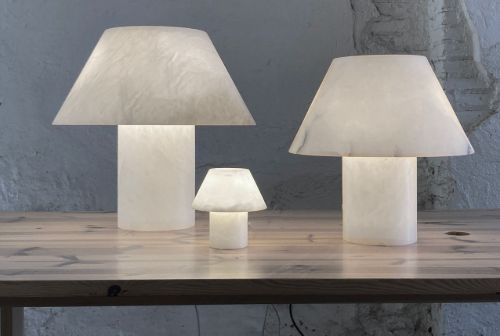 Parachilna Petra M ME Tischleuchte Ø: 40 cm - Alabaster
