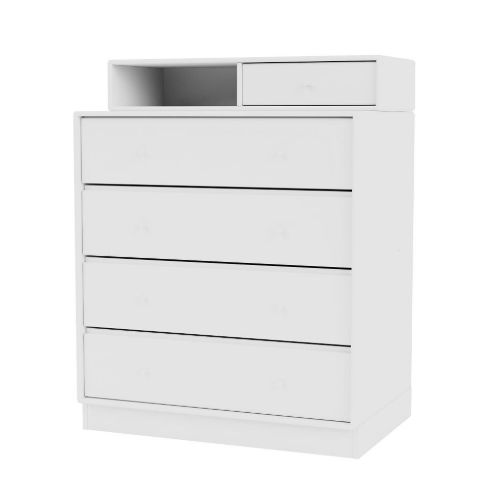 Montana QS Selection Keep Kommode med sokkel 7 cm 69,6x82,2 cm - 101 New White