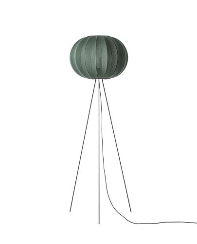 Made By Hand Knit-Wit Round Floor High Ø: 45 cm - Tweed Green