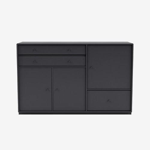 Montana Mega 201202 Beistelltisch mit Sockel 3 cm 115,2x38 cm - 04 Anthrazit