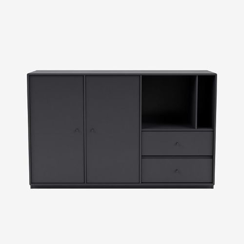 Montana Mega 201203 Beistelltisch mit Sockel 3 cm 115,2x38 cm - 04 Anthrazit