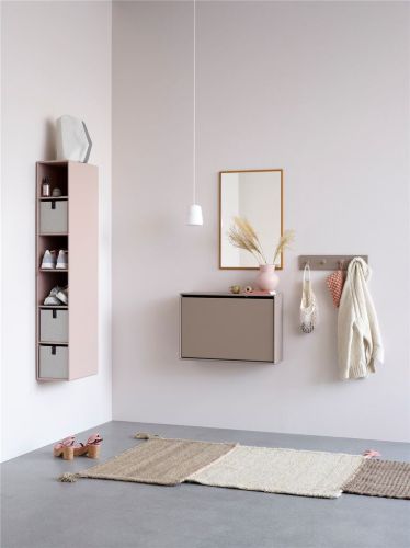 Montana Seiten-Bücherregal mit 3 Regalen rechts H: 138 cm – 161 Mist