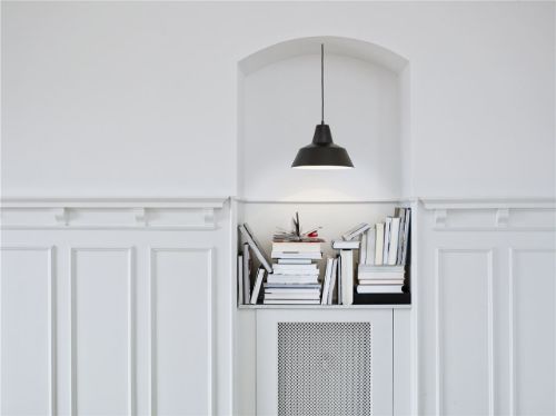 Von Hand gefertigte Werkstattlampe W4 Ø: 50 cm - Weinrot