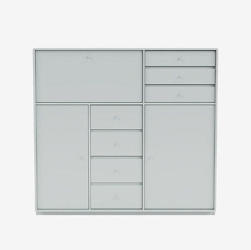 Montana Mega 201802 Beistelltisch mit Sockel 3 cm 115,2x38 cm - 156 Oyster