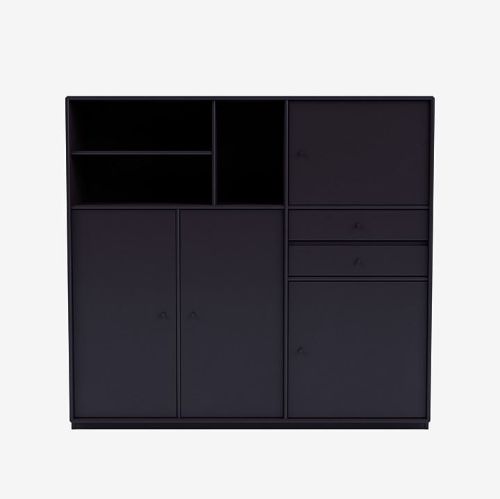 Montana Mega 201803 Beistelltisch mit Sockel 3 cm 115,2x38 cm - 147 Shadow