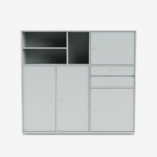 Montana Mega 201803 Beistelltisch mit Sockel 3 cm 115,2x38 cm - 156 Oyster