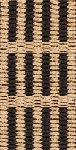 Woodnotes New York Carpet Sewn Edges 140x200 cm - Natural/Black