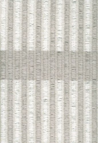 Woodnotes Cut Stripe Carpet Sewn Edges 80x200 cm - Stone/White