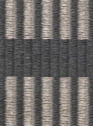 Woodnotes Cut Stripe Carpet Sewn Edges 80x200 cm - Graphite/Stone