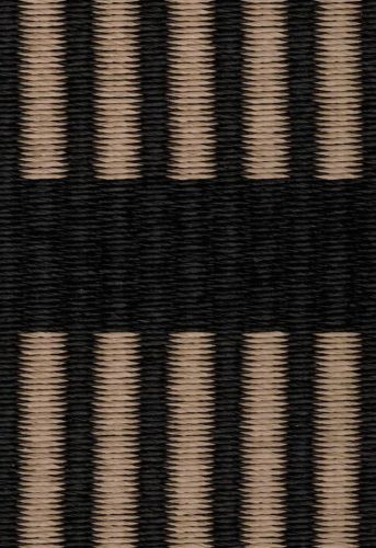 Woodnotes Cut Stripe Carpet Sewn Edges 170x240 cm - Black/Antique