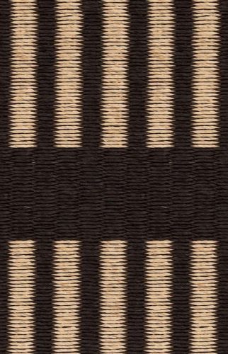 Woodnotes Cut Stripe Carpet Sewn Edges 170x240 cm - Black/Natural