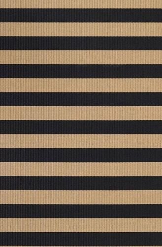 Woodnotes Big Stripe Carpet Sewn Edges 170x240 cm - Black/Natural