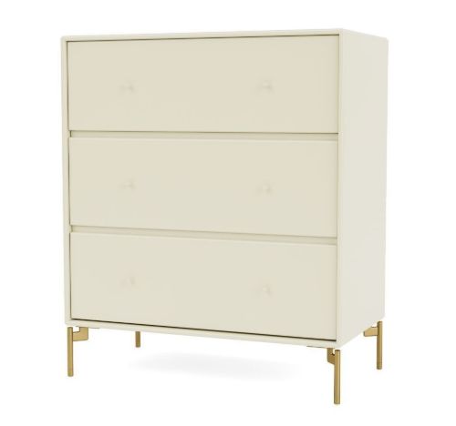 Montana Selection Carry Kommode med ben 69,6x69,6 cm - 150 Vanilla / Brass