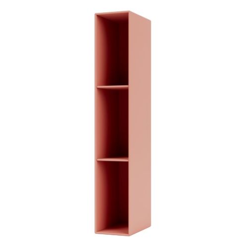 Montana Sidehængt Reol m. 3 Hylder Højre H: 138 cm - 151 Rhubarb