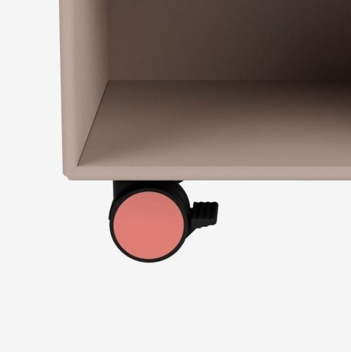 BRUG IKKE Montana SRCO Hjul til reolmodul 4 stk. H: 7,8 cm - 151 Rhubarb