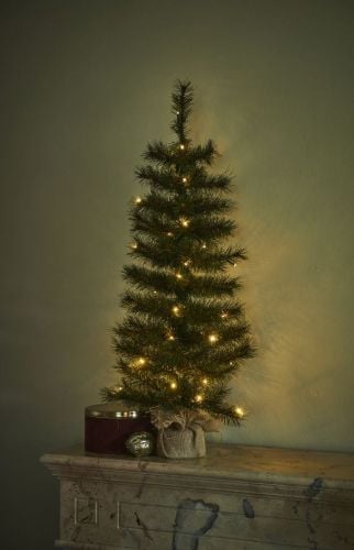 Sirius Alvin Weihnachtsbaum mit 40 Lichtern, H: 90 cm – Warmweiß
