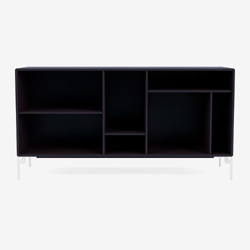 Montana Mega 200801 Beistelltisch mit Beinen 115,2x38 cm - 147 Shadow / Snow