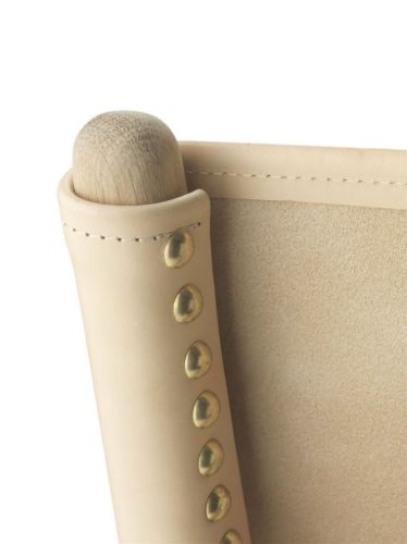 Audo Copenhagen Saxe Stuhl SH: 37 cm - Geseifte Eiche/Naturleder