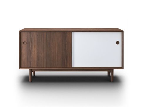 Sibast Furniture No 11 Skænk L: 152 cm - Walnut/White/Metal