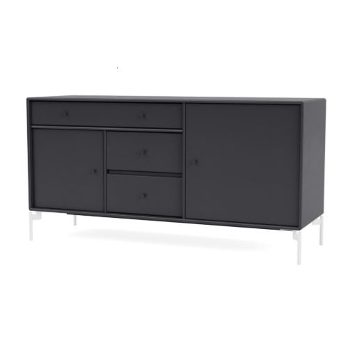Montana Mega 200802 Skænk med ben 115,2x38 cm - 04 Anthracite / Snow