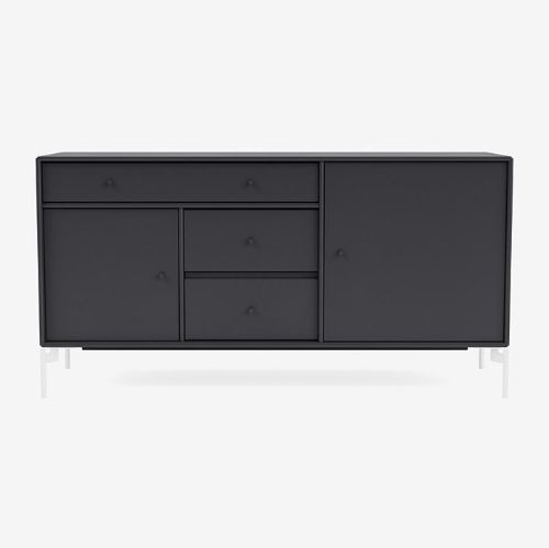 Montana Mega 200802 Beistelltisch mit Beinen 115,2x38 cm - 04 Anthrazit / Schnee