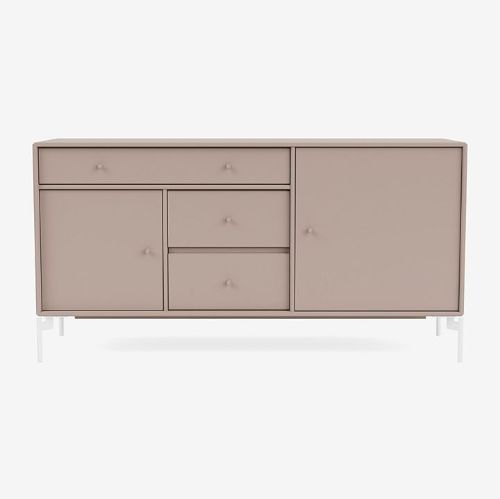 Montana Mega 200802 Beistelltisch mit Beinen 115,2x38 cm - 137 Pilz / Schnee