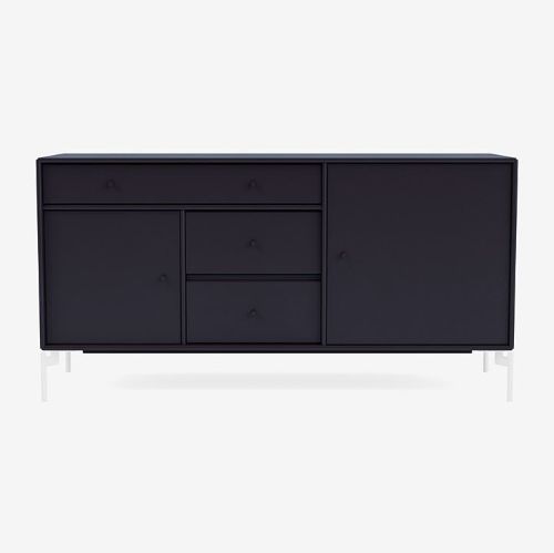 Montana Mega 200802 Beistelltisch mit Beinen 115,2x38 cm - 147 Shadow / Snow