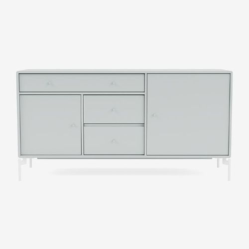 Montana Mega 200802 Beistelltisch mit Beinen 115,2x38 cm - 156 Oyster / Snow