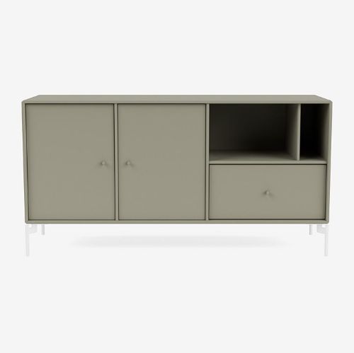 Montana Mega 200803 Beistelltisch mit Beinen 115,2x38 cm - 144 Fenchel / Schnee