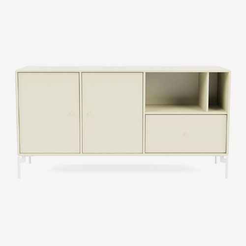 Montana Mega 200803 Beistelltisch mit Beinen 115,2x38 cm - 150 Vanille / Schnee