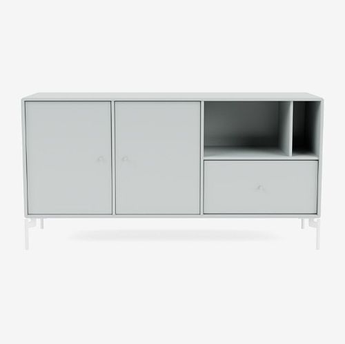 Montana Mega 200803 Beistelltisch mit Beinen 115,2x38 cm - 156 Oyster / Snow