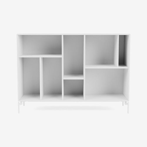 Montana Mega 201201 Beistelltisch mit Beinen 115,2x38 cm - 101 NewWhite / Snow