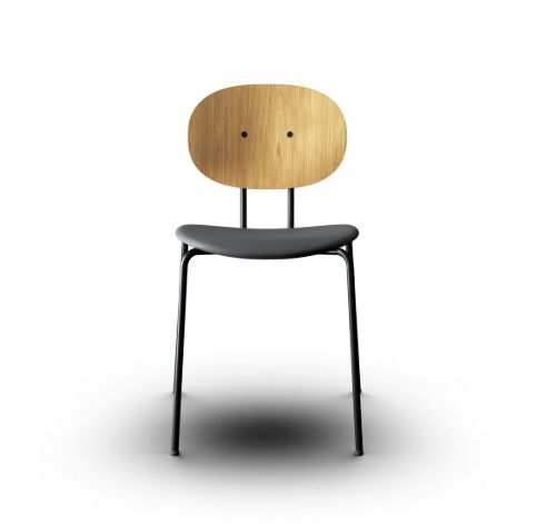 Sibast Furniture Piet Hein Chair SH: 45 cm - Oil Oak/Nevada Black