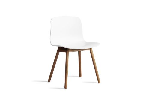 HAY AAC 12 About A Chair SH: 46 - Lacquered Solid Walnut/White