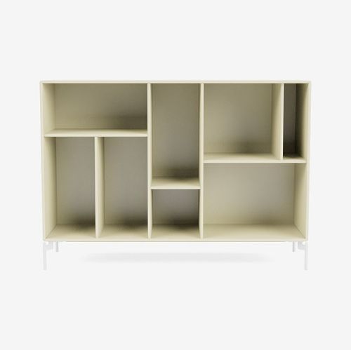Montana Mega 201201 Beistelltisch mit Beinen 115,2x38 cm - 150 Vanille / Schnee