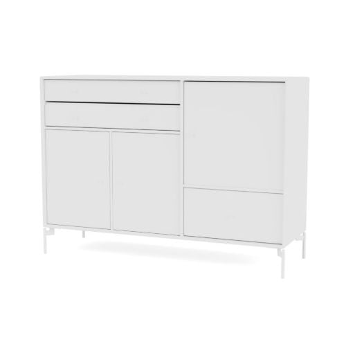 Montana Mega 201202 Skænk med ben 115,2x38 cm - 101 NewWhite / Snow