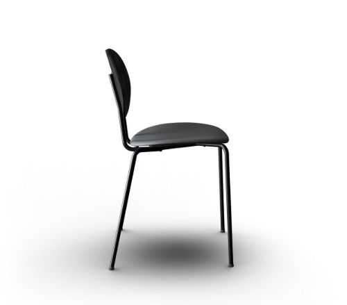 Sibast Furniture Piet Hein Stuhl SH: 45 cm – Schwarze Eiche/Nevada Schwarz