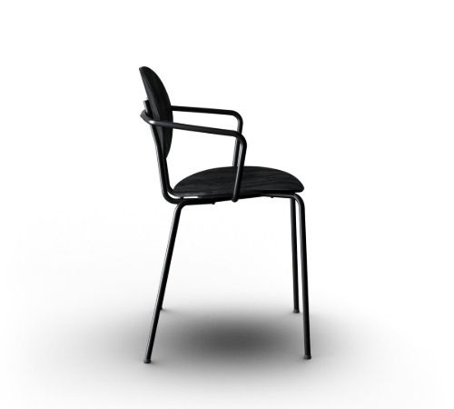 Sibast Furniture Piet Hein Stuhl m. Armlehne SH: 45 cm – Schwarze Eiche