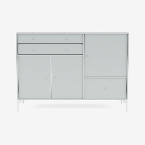 Montana Mega 201202 Beistelltisch mit Beinen 115,2x38 cm - 156 Oyster / Snow