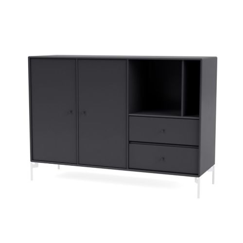 Montana Mega 201203 Skænk med ben 115,2x38 cm - 04 Anthracite / Snow